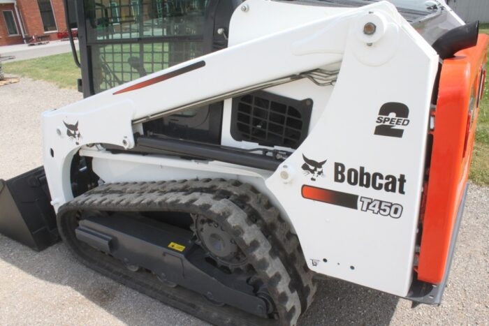 Bobcat T450 track skidsteer, cab, air, 2speed, auxiliary hydraulics hand controls, 2051 hours - Image 8