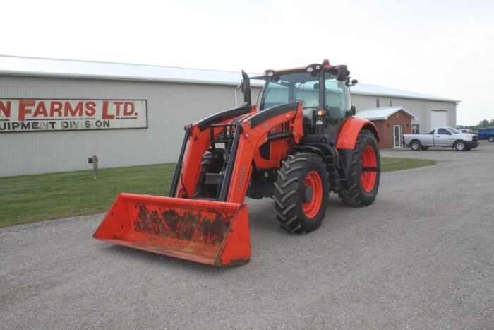 Kubota M7-152D-PS 4wd tractor, cab, air, powershift, M67 loader - Image 2