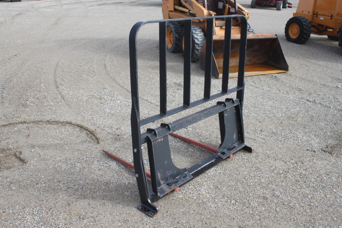 HLA double prong bale spaer with high back, skidsteer attach - Image 3