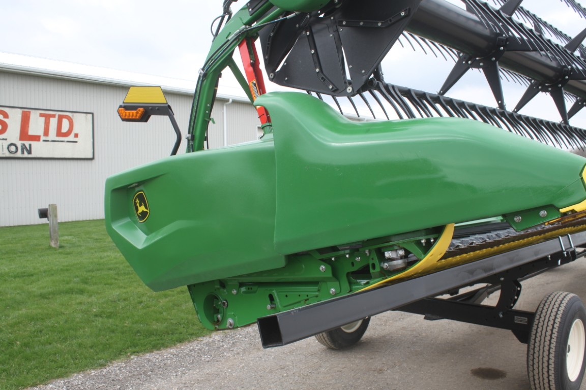 JD RD30F 30' flex draper, dual drive knife, low acres, spare knife - Image 14