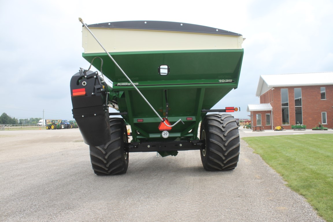 Kilbros 1035 grain cart, tarp, hyd. Deflector, scales, 410 Digistar display - Image 7