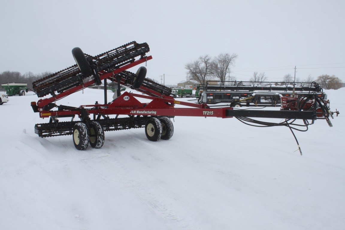 J& M TF215 38' crumbler, double rolling basket, buster bar - Image 3