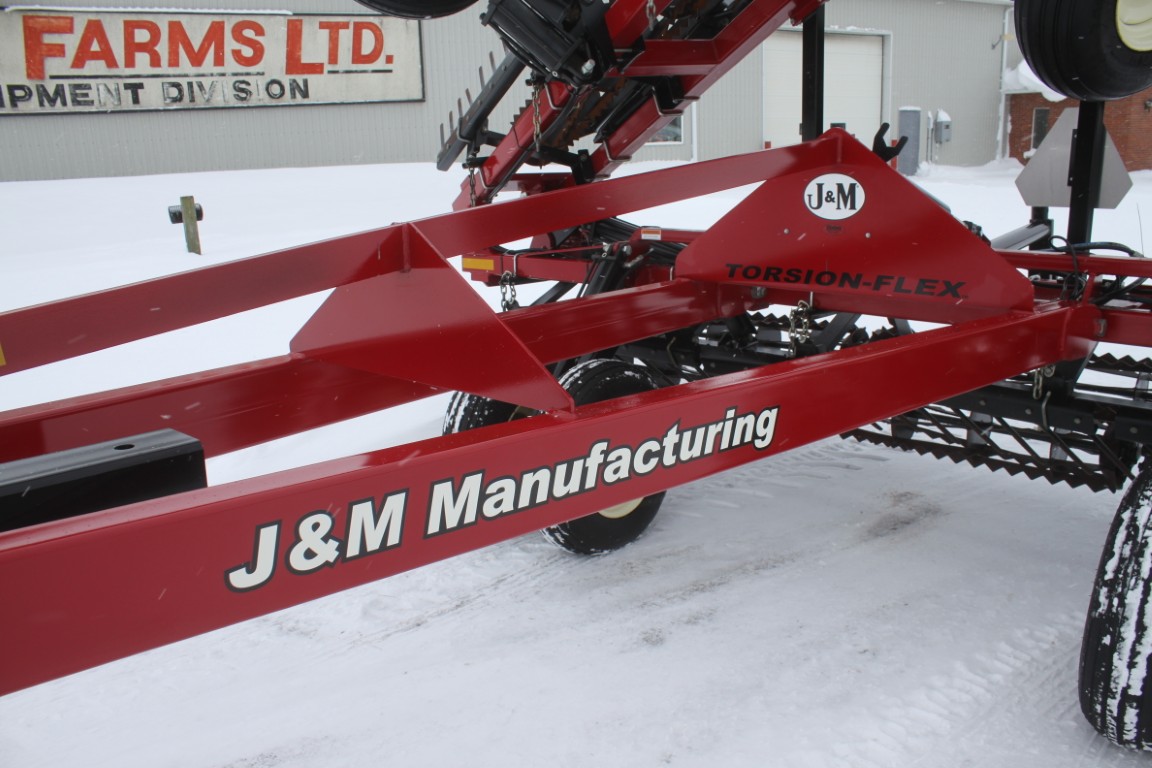 J& M TF215 38' crumbler, double rolling basket, buster bar - Image 12