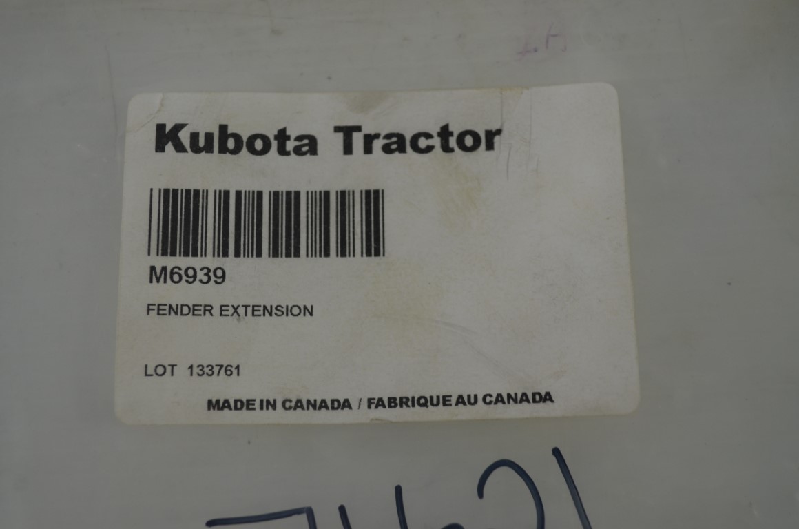 一 Kubota fender extensions, part number M6939 - Image 7