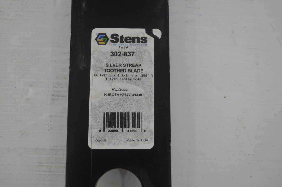 一 mower blade, part number 302-837 - Image 5