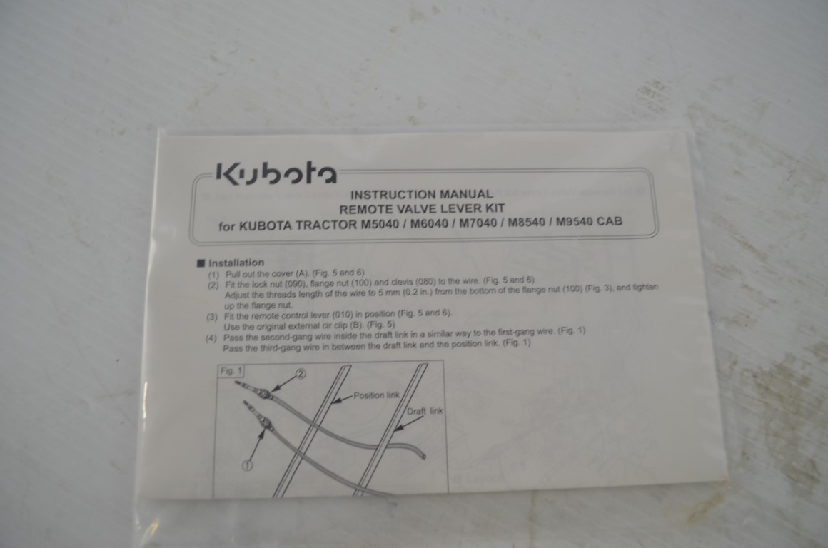 一 Kubota remote valve lever kit, part number M7616 - Image 8