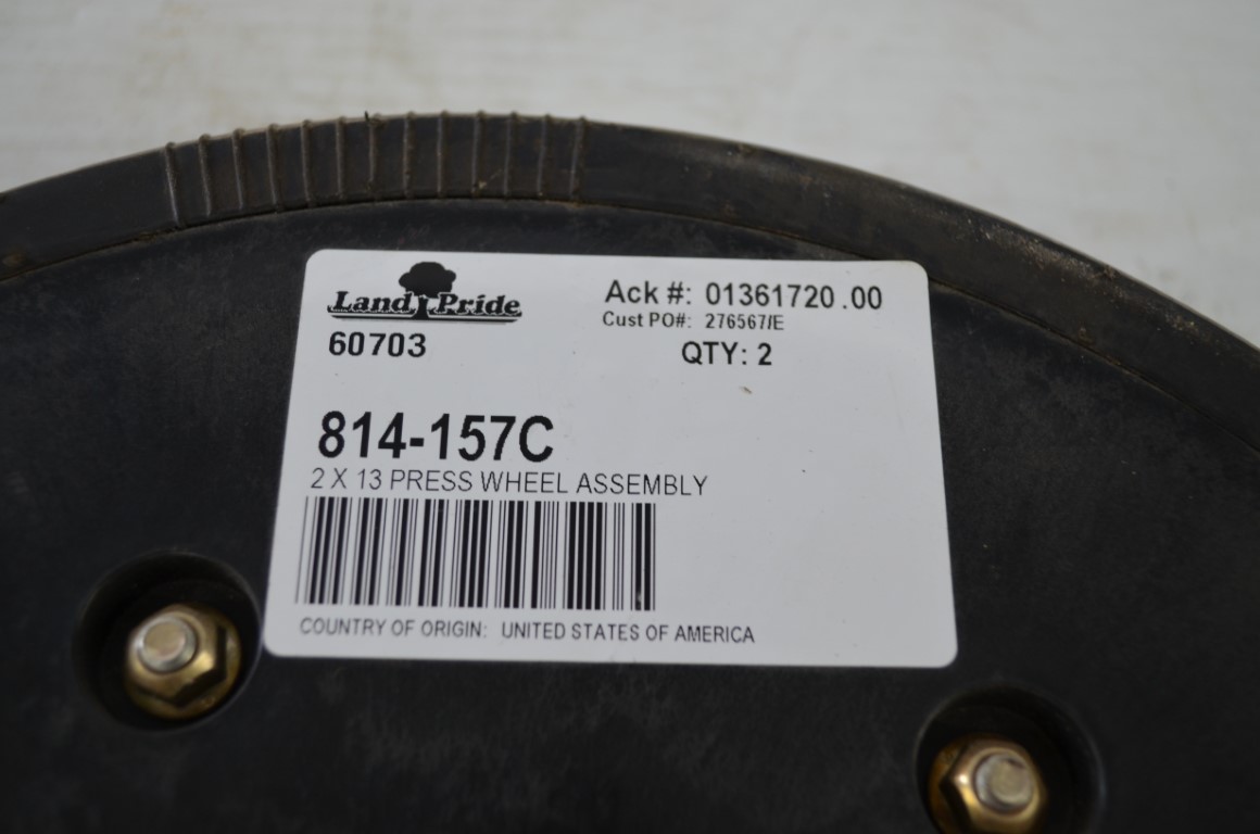一 Land Pride 2 X 13 press wheel assambly, part number 814-157C - Image 5