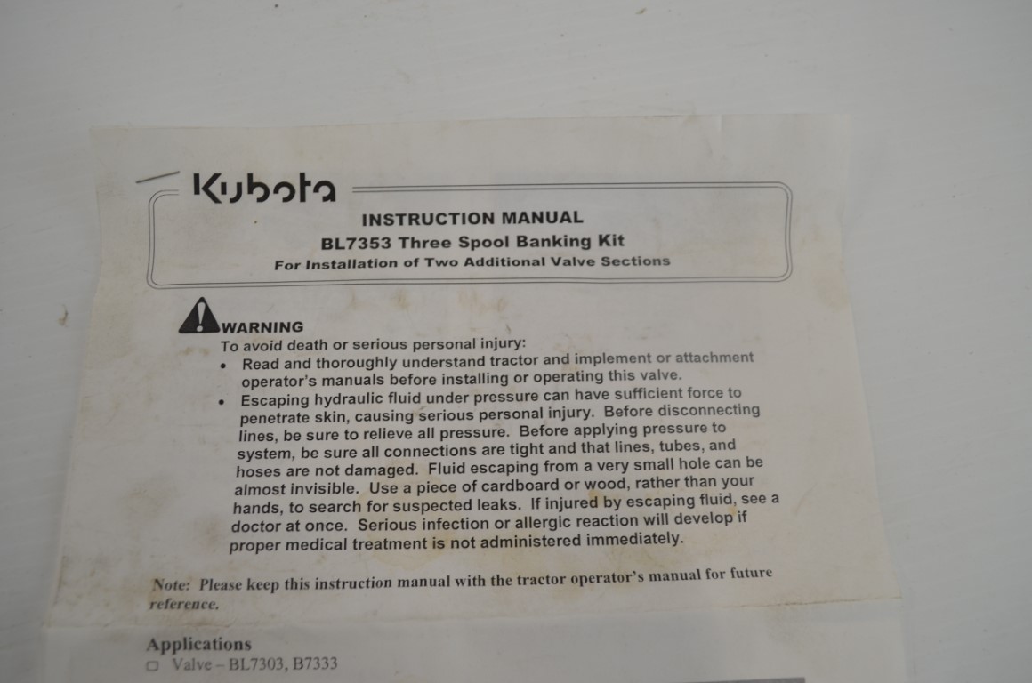 一 3 spool banking kit, part number BL7353 - Image 9