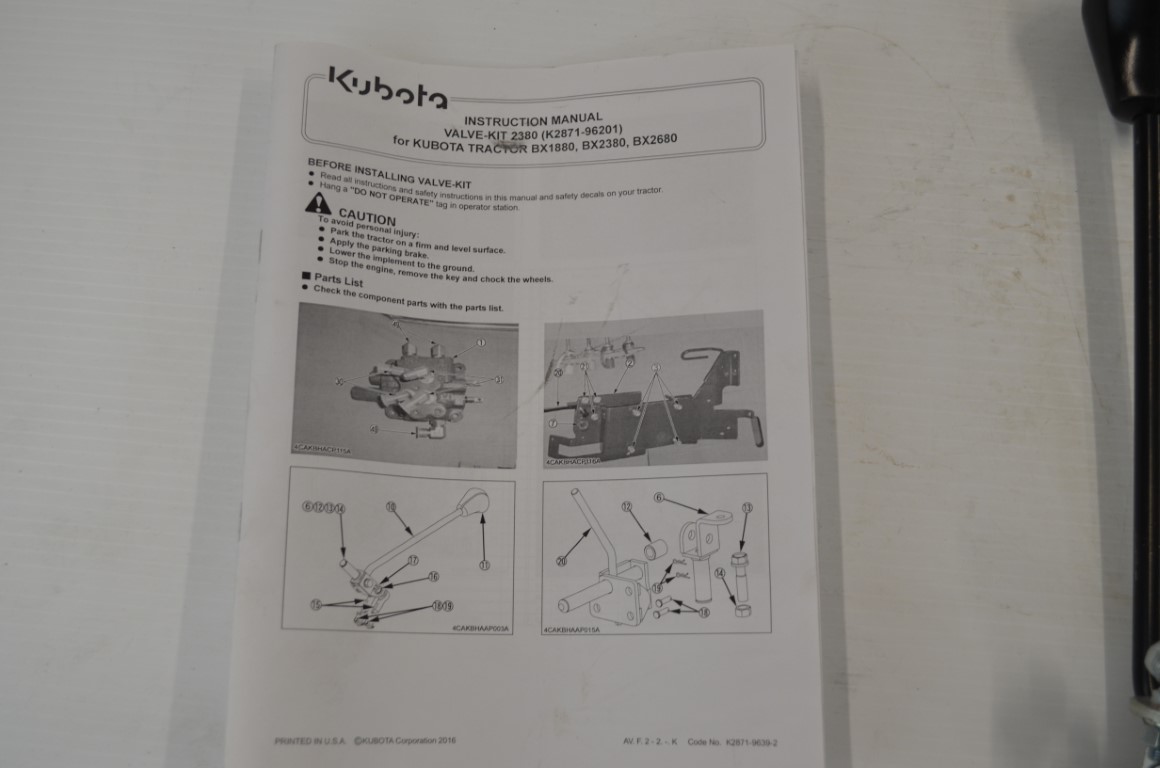 一 Kubota valve kit for Kubota BX1880/BX2380/BX2680 - Image 7