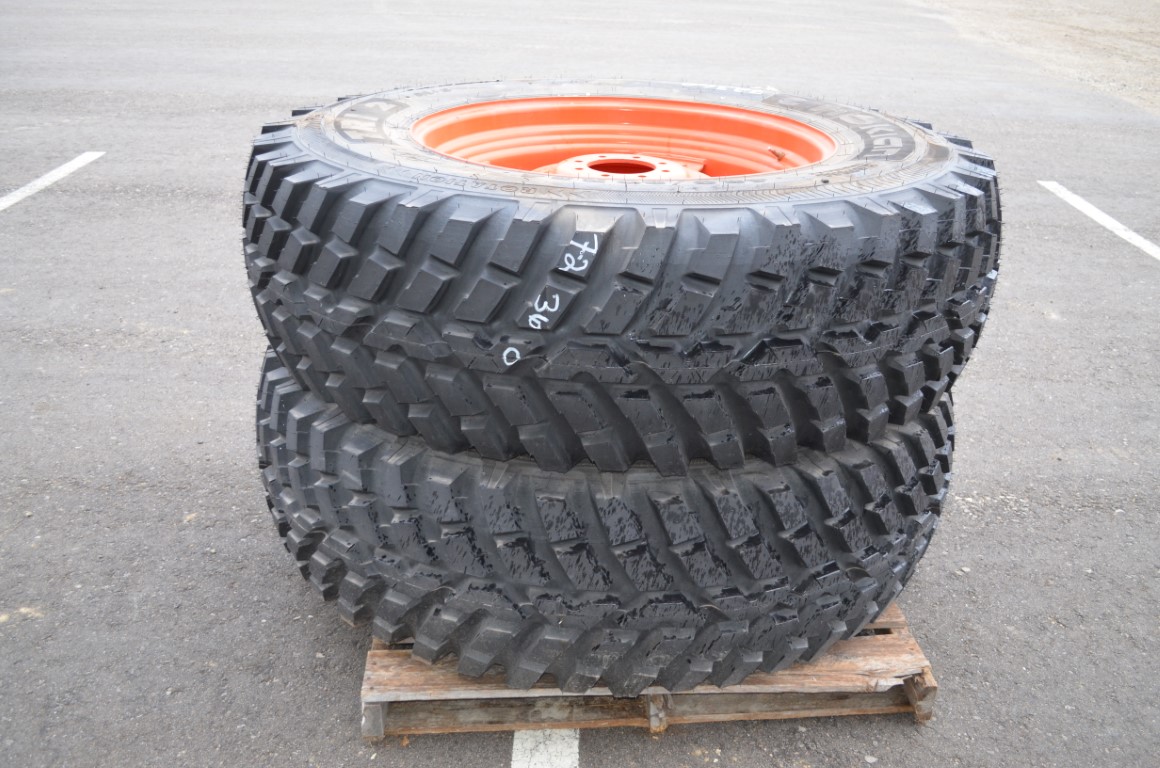 Nokian 2- 480/80R-34 tires on steel 8 bolt rims, 6" pilot, 8" bolt circle, new - Image 3