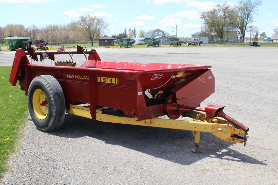 New Holland 514 manure spreader, top beater, very nice - Image 4