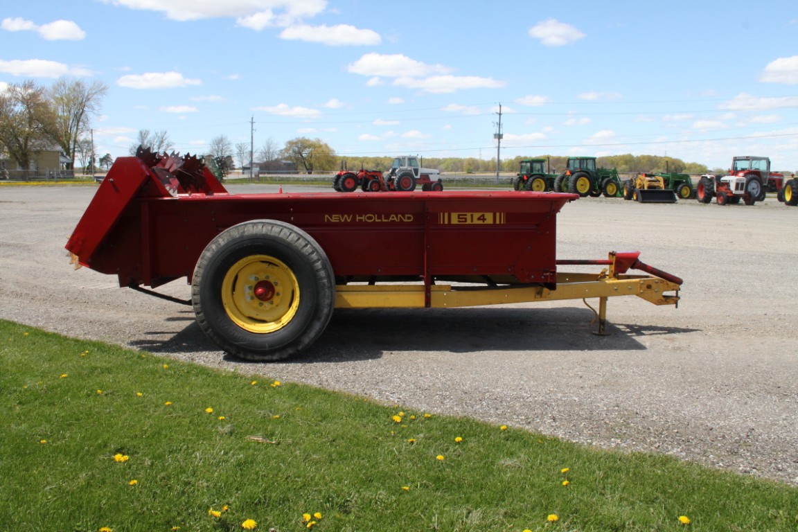 New Holland 514 manure spreader, top beater, very nice - Image 5