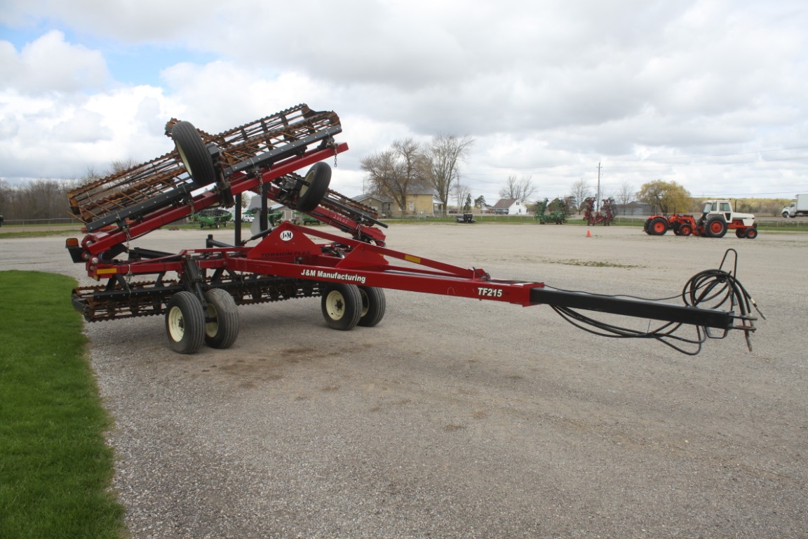 J& M TF215 38' crumbler, double rolling basket, buster bar - Image 3
