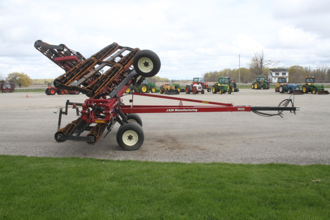 J& M TF215 38' crumbler, double rolling basket, buster bar - Image 4