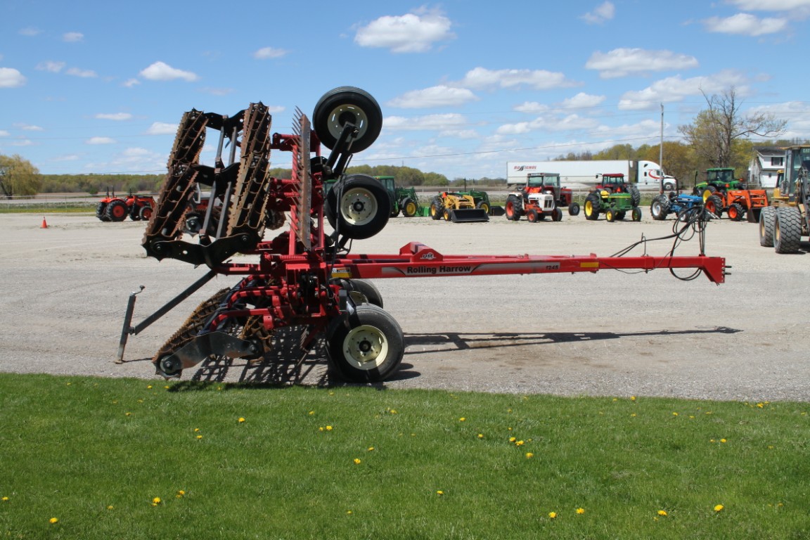 Unverferth 1245R 35' rolling harrow, double basket, leveling bar, gauge wheels - Image 5